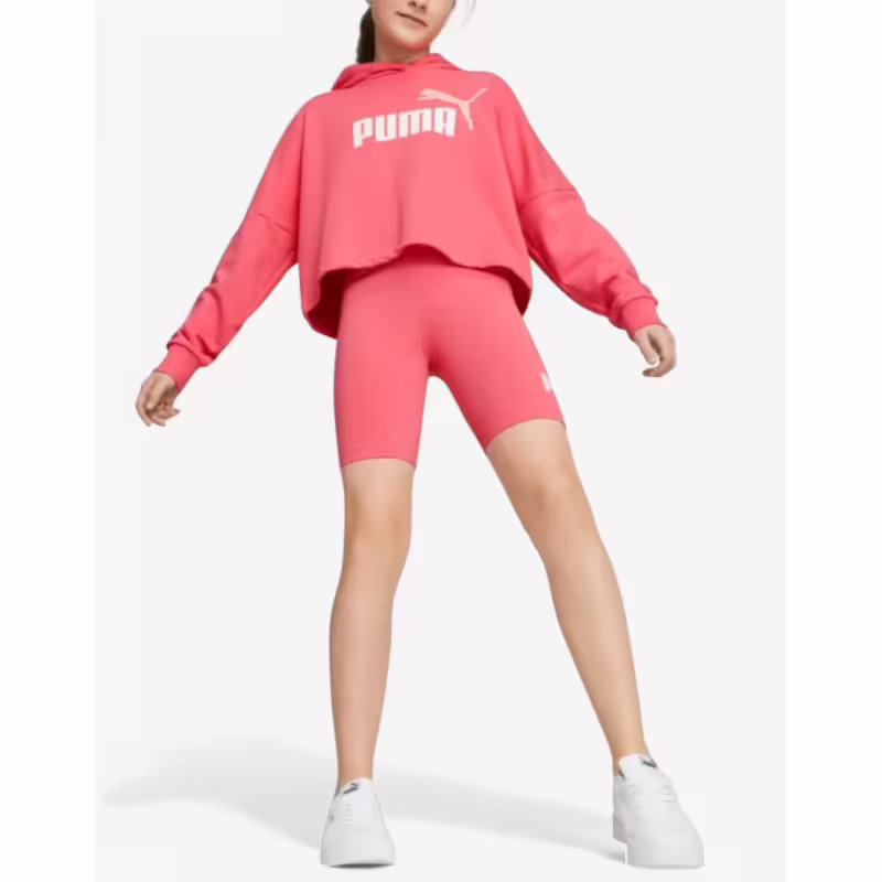 PUMA Essentials Logo Short Tights Pink