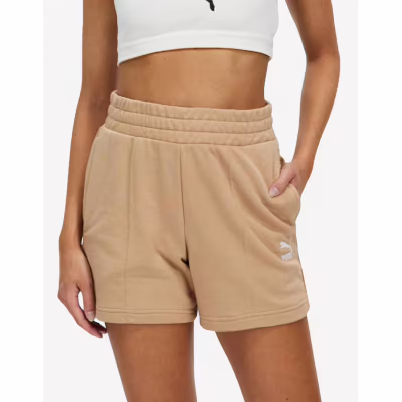 PUMA Classics Pintuck Shorts Brown
