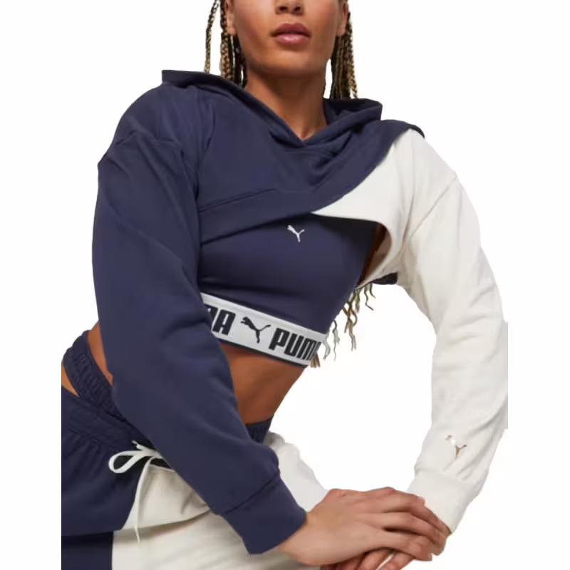 PUMA Fit Move Crop Hoodie Navy