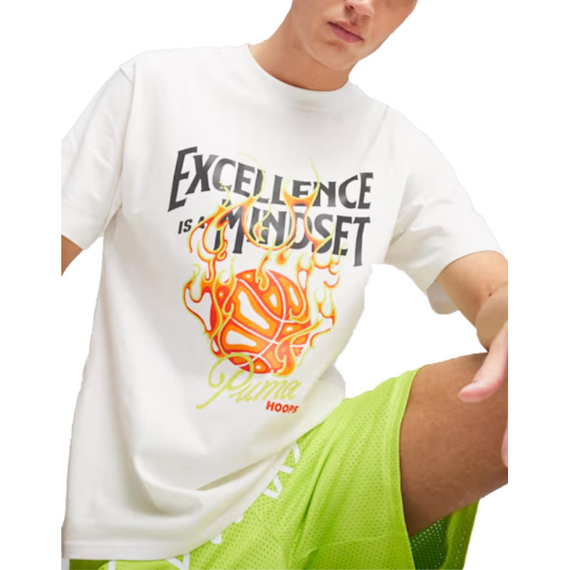 PUMA Showtime Hoops Excellence Basketball Tee White
