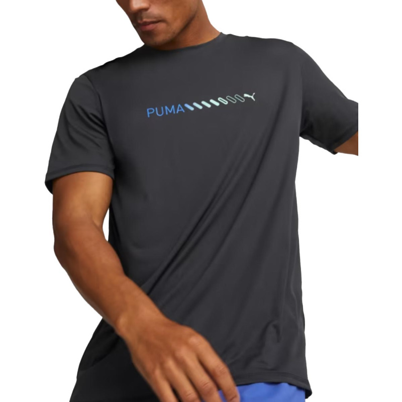 PUMA Run Favourite Logo Tee Black