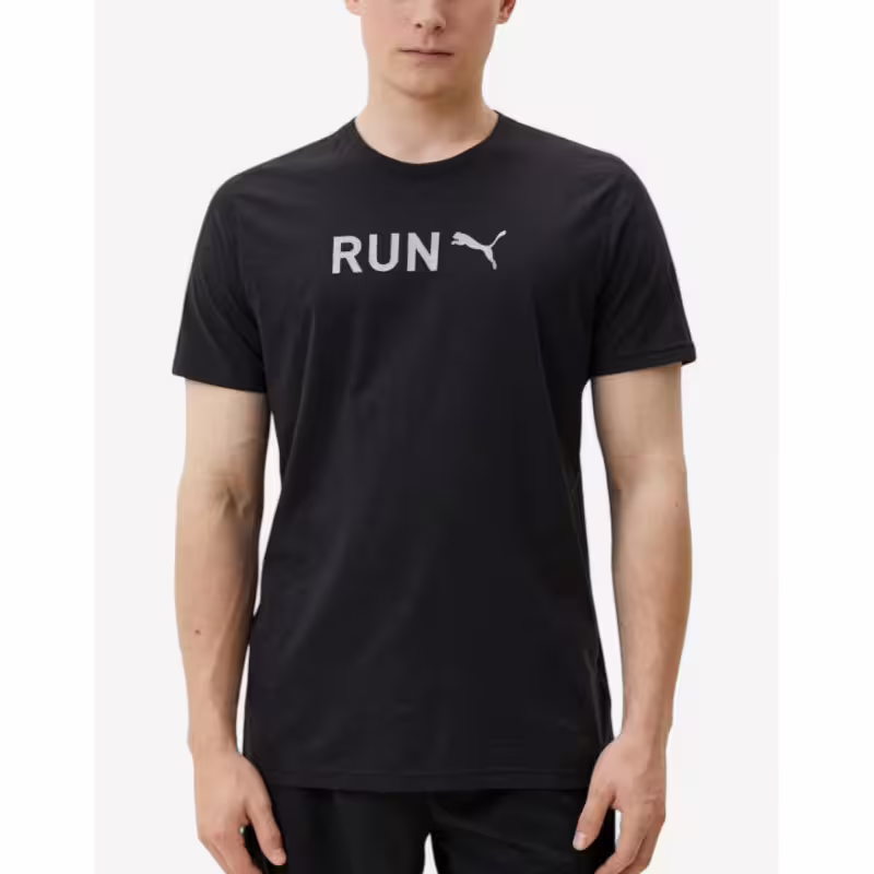 PUMA Run Graphic Training Tee Black