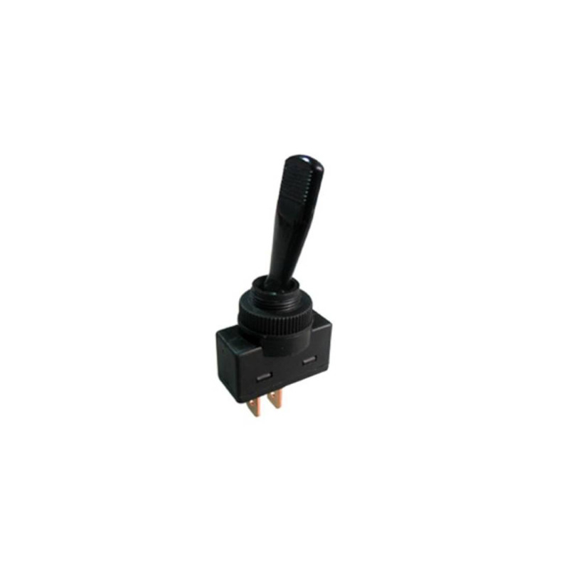 Ключ с лост, 3pin, 2 положения, черен, 12VDC, 20A, Ф12mm