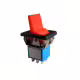 Ключ с лост, 6pin, 3 положения, син, 250VAC, 3A, 12x16mm, DPDT