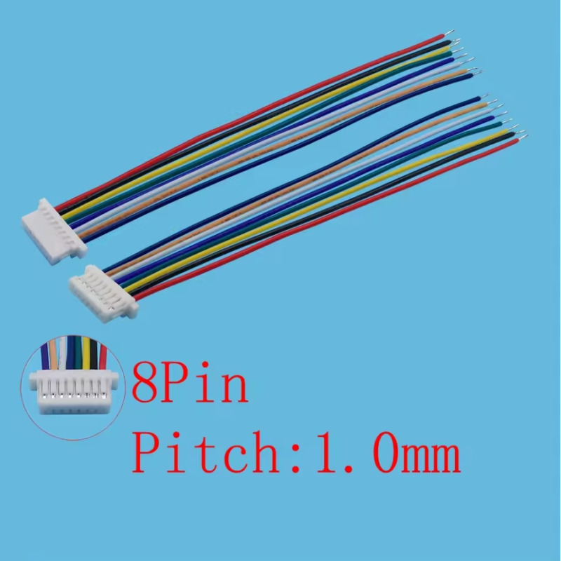 Кабел JST SH 1.0, 8 Pin, Female to Female, 28AWG, 10CM