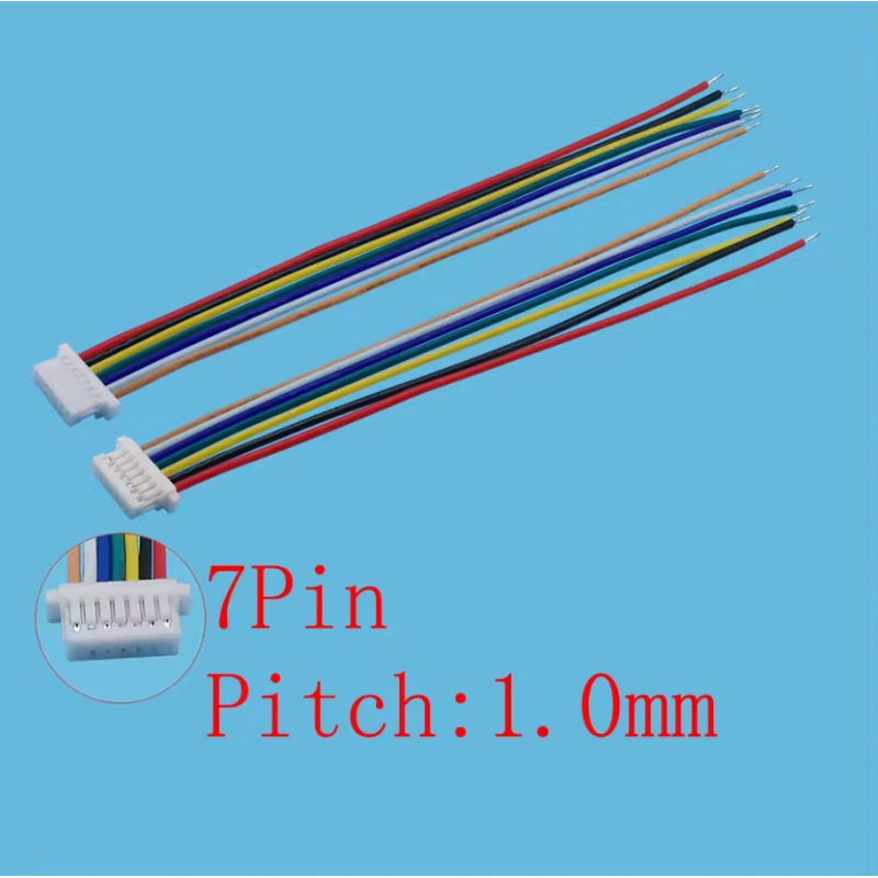 Кабел JST SH 1.0, 7 Pin, Female to Female, 28AWG, 10CM