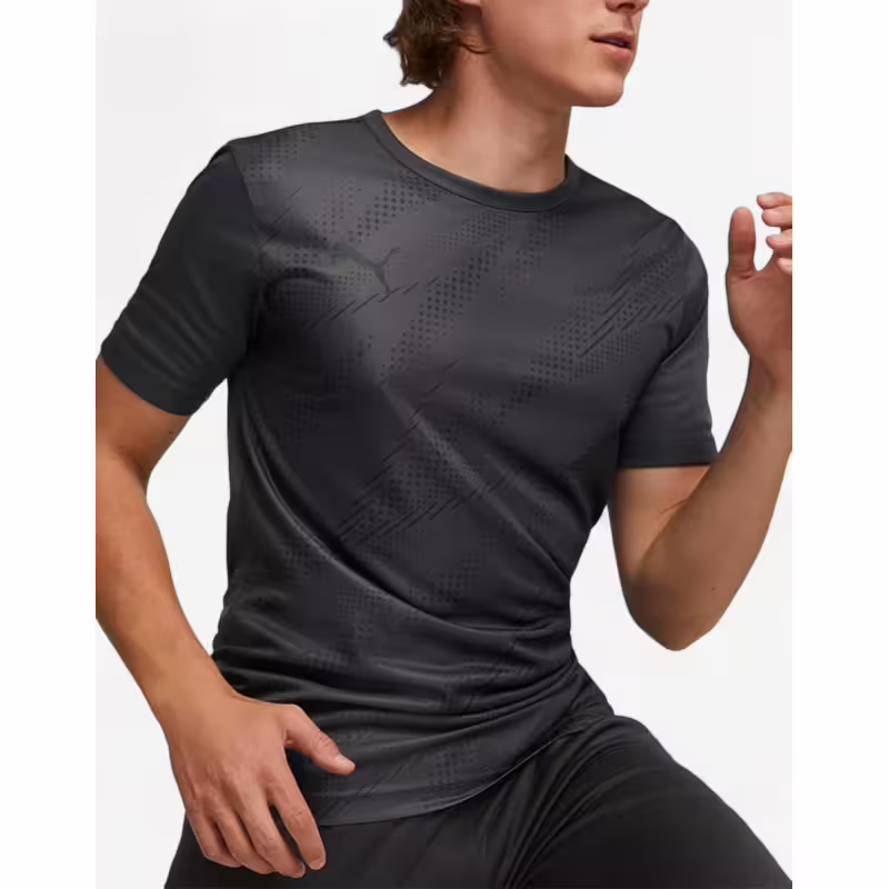 PUMA IndividualRISE Graphic Tee Dark Grey