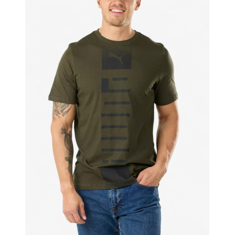 PUMA Essentials Rebel Tee Green