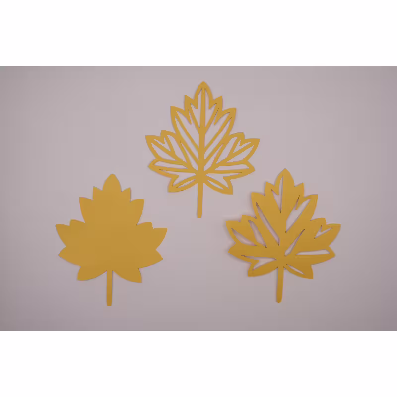 Декорация &bdquo;Есенен лист&ldquo; &ndash; комплект 10 бр., идеални за скрапбук, картички и крафт проекти