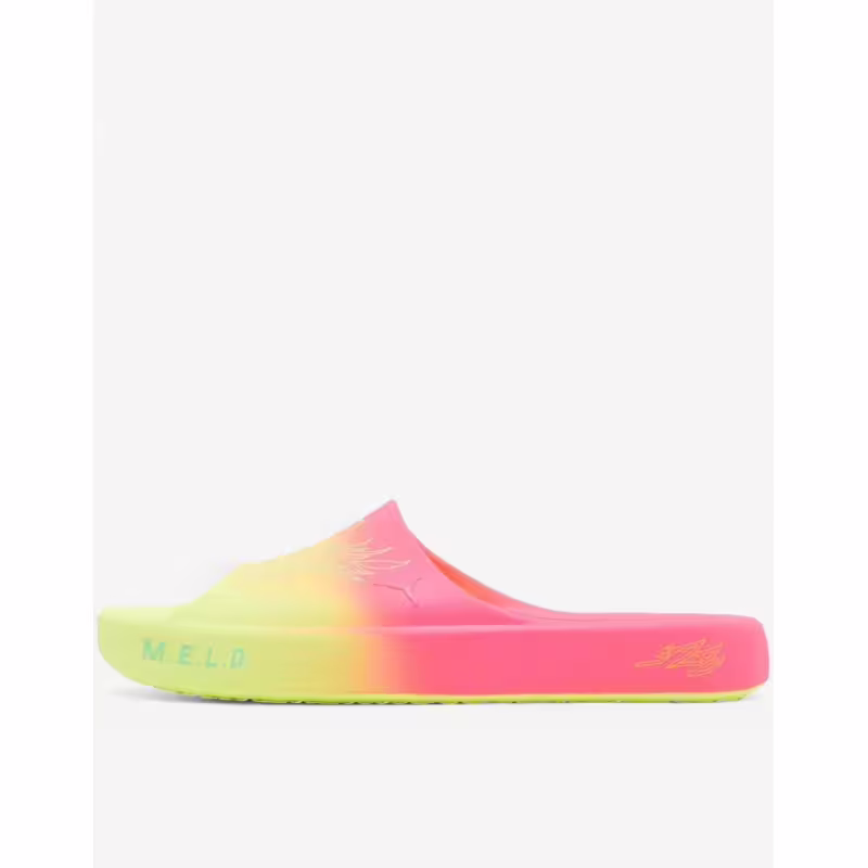 PUMA x LaMelo Ball Rick And Morty Shibui Cat Slides Yellow/Pink