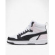 PUMA Rebound V6 Mid Shoes White/Black/Pink