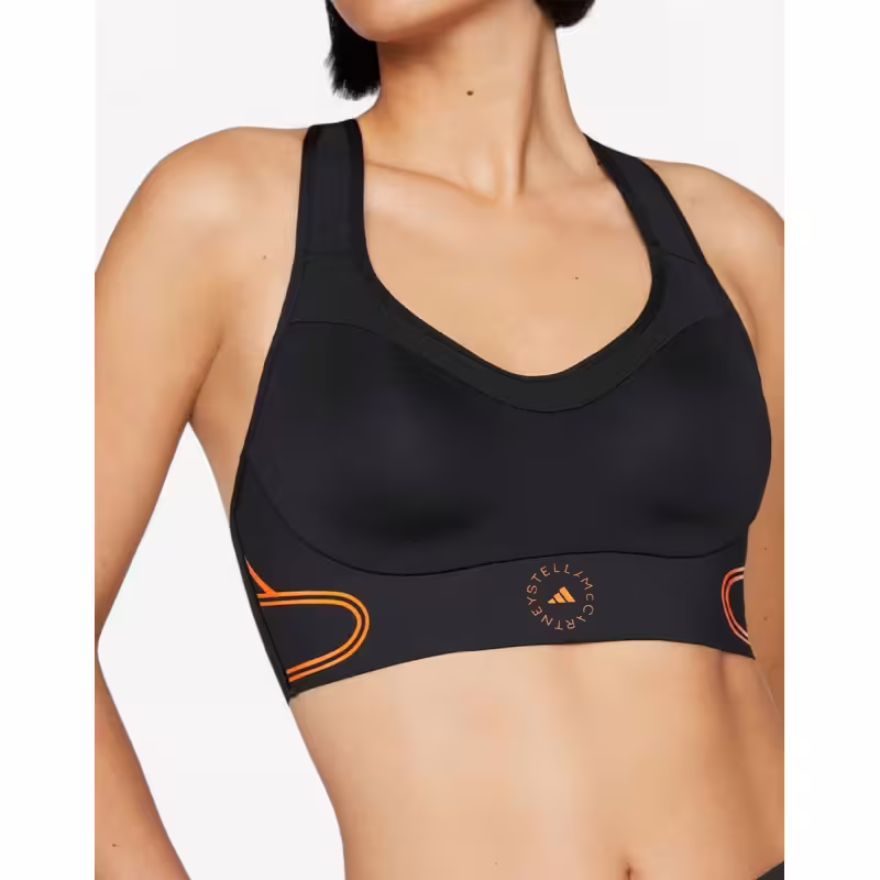 ADIDAS x Stella McCartney TruePace High Support Sports Bra Black
