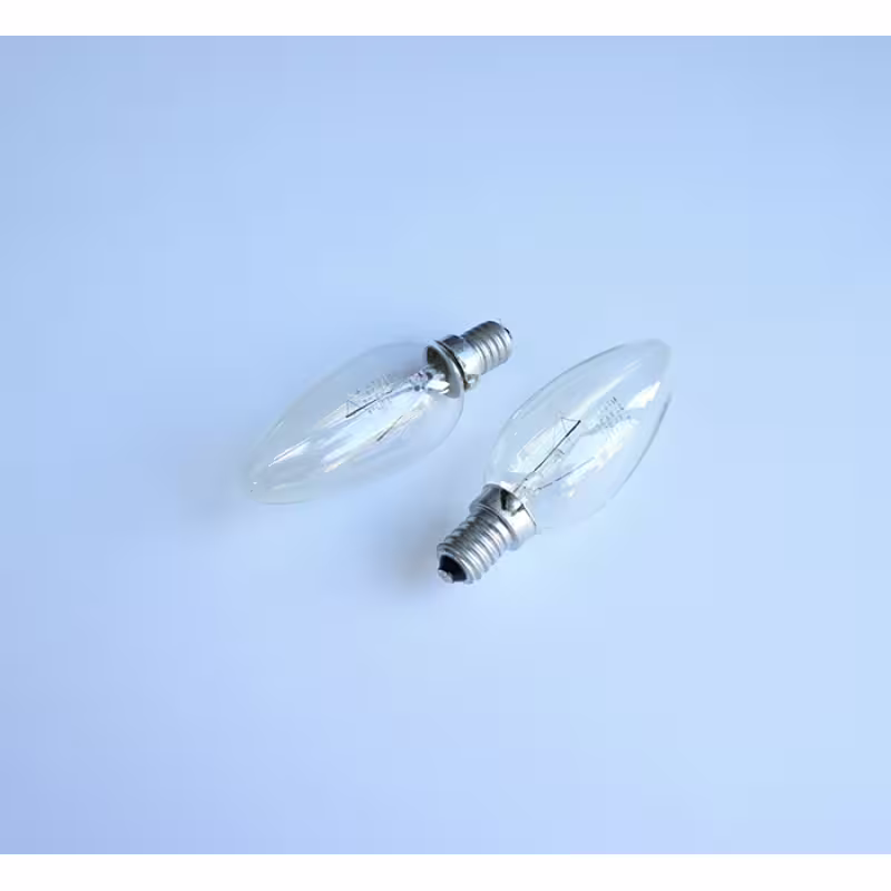 Лампа, свещ, прозрачна, цокъл E14, 220VAC, 25W