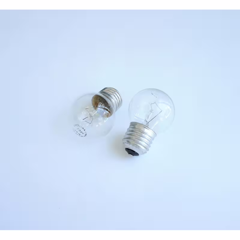 Лампа, сфера, мини, прозрачна, цокъл E27, 220VAC, 40W