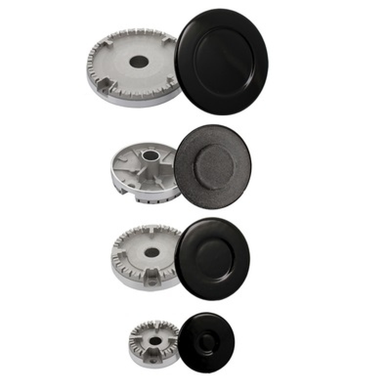 SET OF GAS BURNERS FOR INDESIT / ARISTON GAS COOKER C00082831, 482000027572