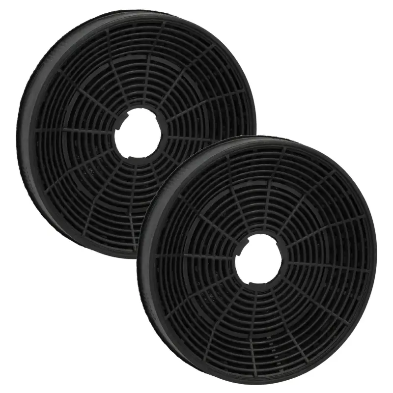 2 STÜCK KOHLEFILTER 160×25MM KIT FÜR TESY / SILVERLINE / AMICA / CANDY HOOD YT971.1000.05