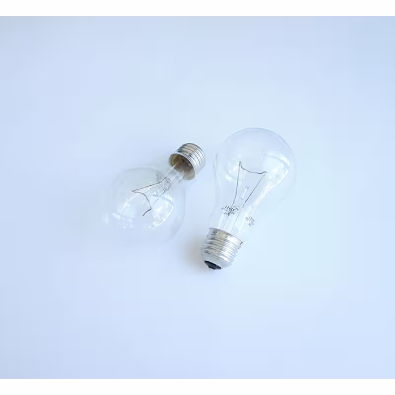 Лампа, обикновена, прозрачна, цокъл E27, 220VAC, 200W