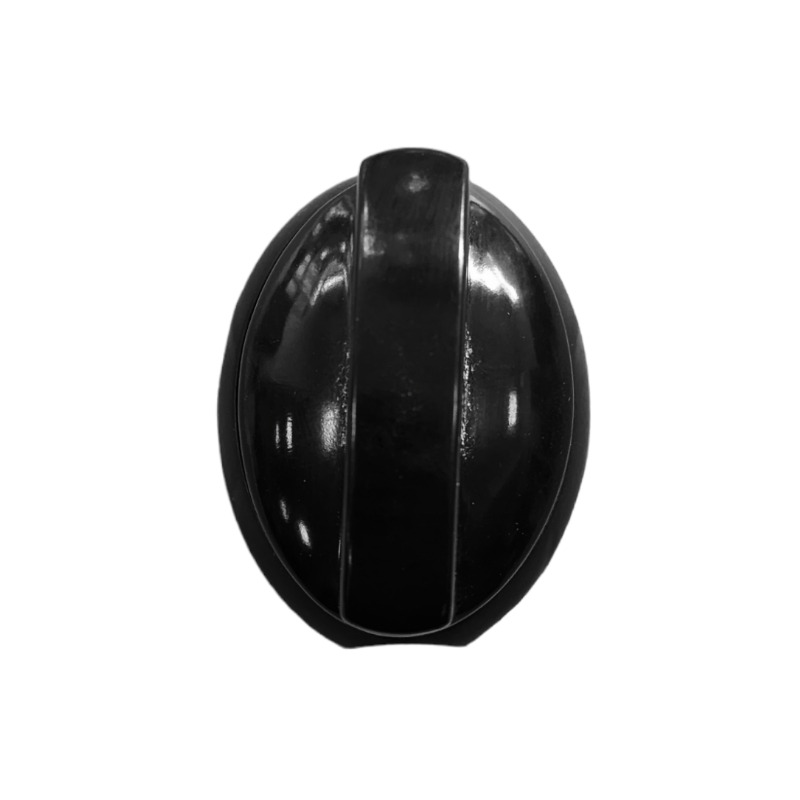 BLACK ELLIPTICAL WHEEL WITH BRACELET F8 MM FOR GAS FOR UNIVERSAL STOVE