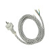IRON POWER CORD WITH TEXTILE BRAIDED L = 1.8m.