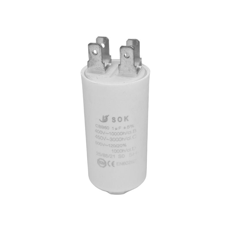 WORKING CAPACITOR 1 µF FOR HOUSEHOLD APPLIANCES UNIVERSAL
