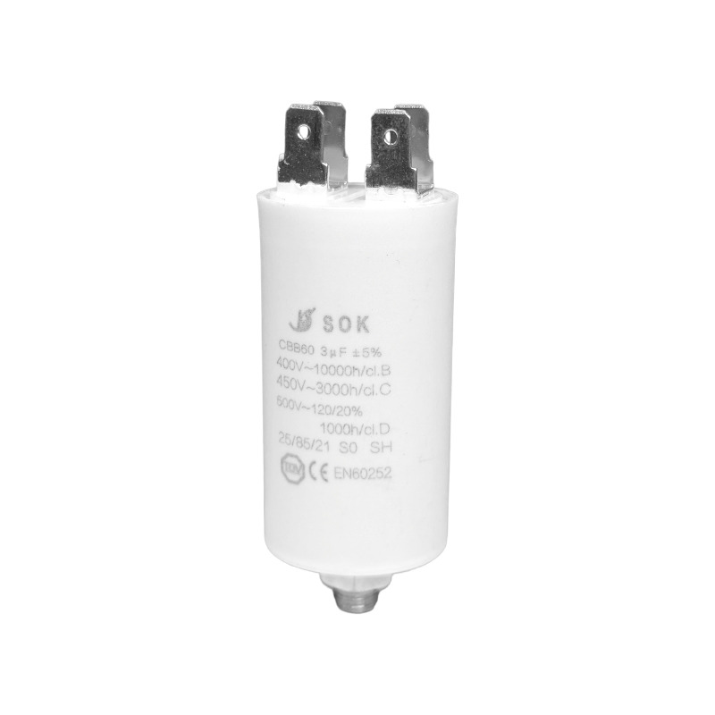 OPERATING CAPACITOR 3 µF FOR HOUSEHOLD APPLIANCES UNIVERSAL
