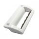 REFRIGERATOR HANDLE WITH RIGHT ANGLES ON THE DOOR ELECTROLUX ZANUSSI AEG 2063368019, 2251198103