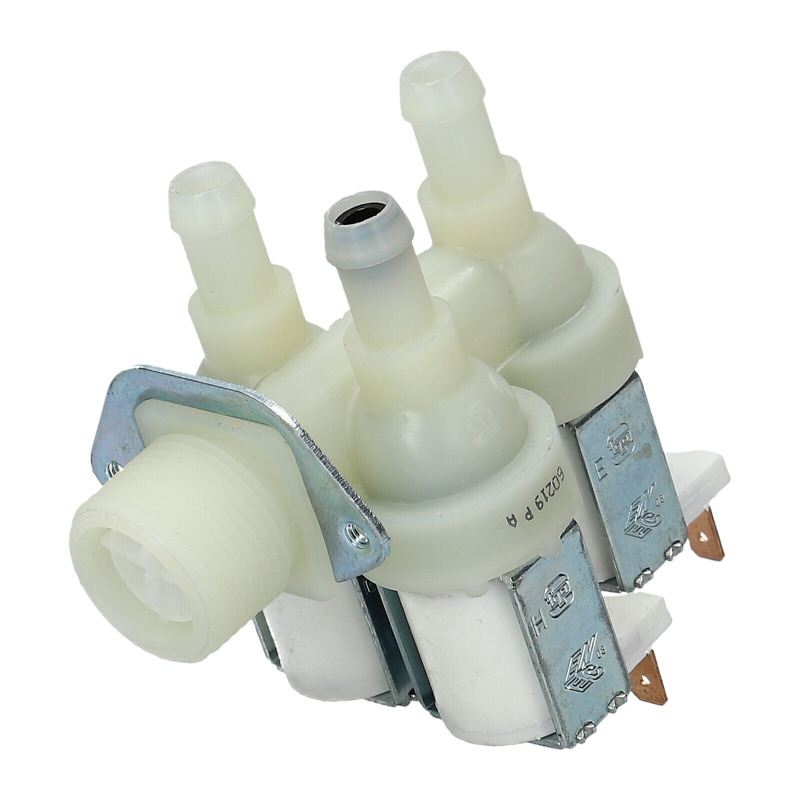 VALVĂ TRIPĂ CU IEȘIRE ÎN JOS PENTRU MAȘINA DE SPĂLAT MIELE SIEMENS BOSCH AEG 1678012, 1678013, 1881620