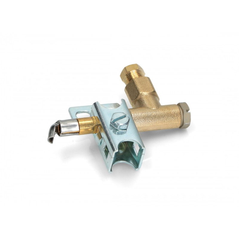 GAS PILOT WITH SINGLE FLAME FOR GRILL WITH THERMOCARTRIDGE UNIVERSAL 0.100.013