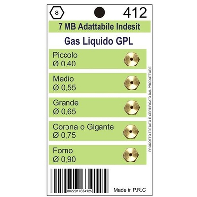 KIT DUZE PENTRU APARATE PE GAZ UNIVERSAL