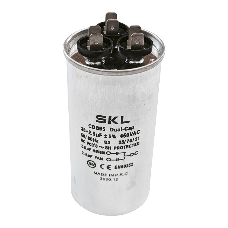 CAPACITOR 35 + 2.5 µF FOR AIR CONDITIONER UNIVERSAL