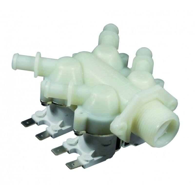 TRIPLE SOLENOID VALVE WITH 4 OUTPUTS FOR WASHING MACHINE UNIVERSAL