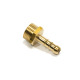 1/2&quot; BRASS NIPPLE CONNECTOR FOR GAS APPLIANCES UNIVERSAL