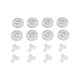 SET OF 8 WHEELS FOR DISHWASHER ELECTROLUX ZANUSSI AEG 4071300307