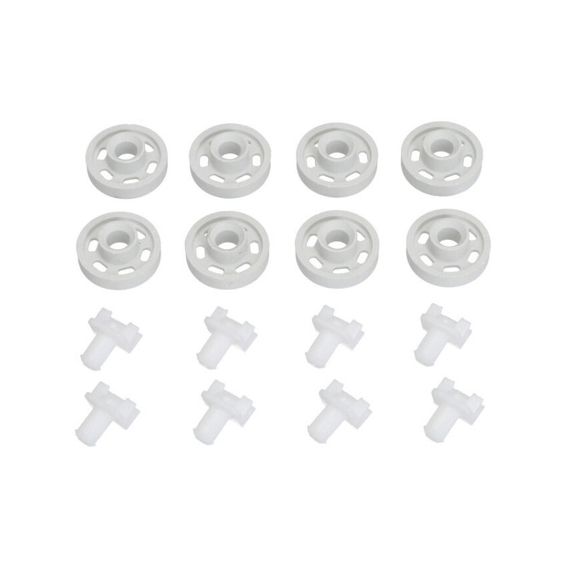 SET OF 8 WHEELS FOR DISHWASHER ELECTROLUX ZANUSSI AEG 4071300307