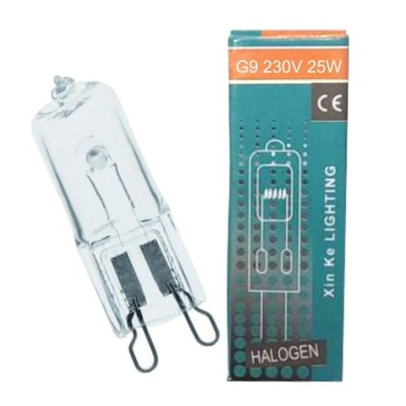HALOGEN BULB WITH BASE 300°C G9 25W FOR OVEN