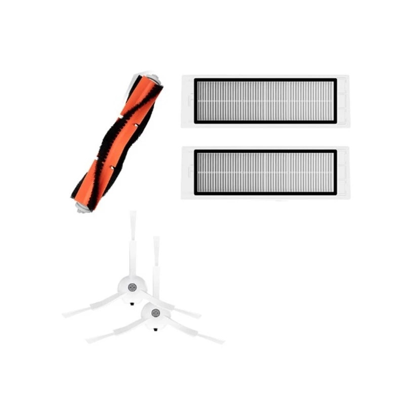 KIT FOR XIAOMI MI ROBOT 1 PIECE MAIN BRUSH 2 PIECES SIDE BRUSH 2 PIECES HEPA FILTERS FOR ROBOT VACUUM CLEANER