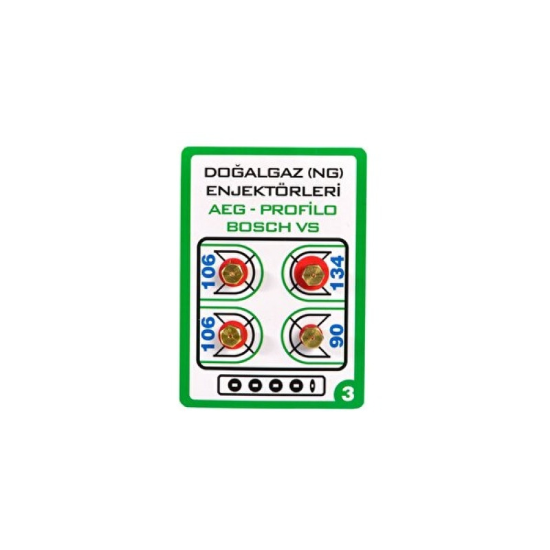 DOSES SET OF 4 UNIVERSAL 7MB METAN FOR GAS BOILER