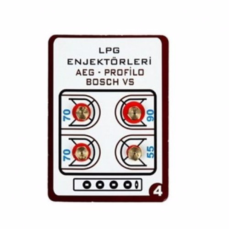 ZESTAW DAWEK 4 UNIWERSALNYCH 6MV LPG DO KOTŁA GAZOWEGO