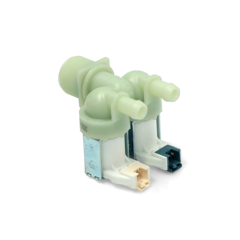 MAGNETVENTIL DOPPELT HORIZONTAL MIT BUCHSEN RAST 41032538 2.5 FÜR WASCHMASCHINE CANDY