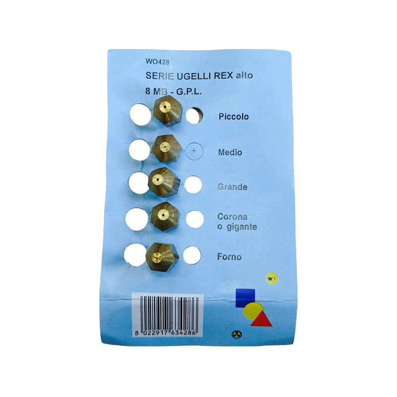 NOZZLE SET 8MV GPL FOR GAS BOILER