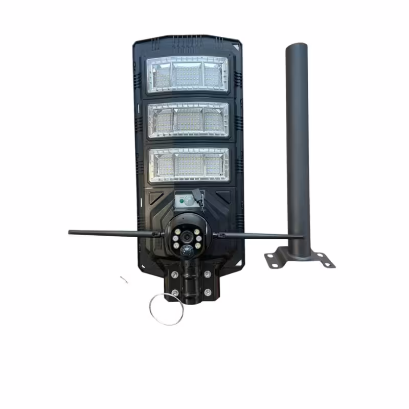 Прожектор 3в1 LED Lylu, соларен панел, wi-fi камера, стойка, 1200W, 5MP, ICSEE