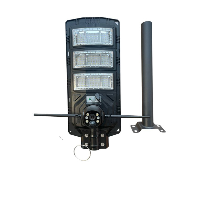 Прожектор 3в1 LED Lylu, соларен панел, wi-fi камера, стойка, 1200W, 5MP
