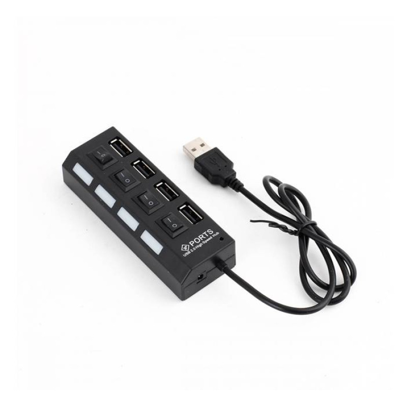 Разклонител high speed, USB HUB, хъб с ключ, 4xUSB, 0,2m 