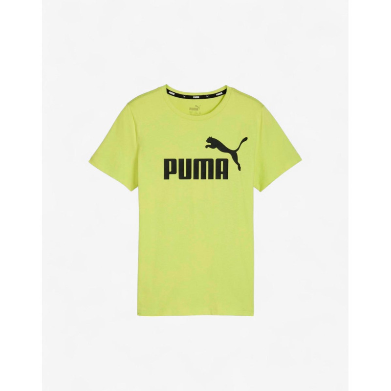 PUMA Essentials Logo Tee Yellow B