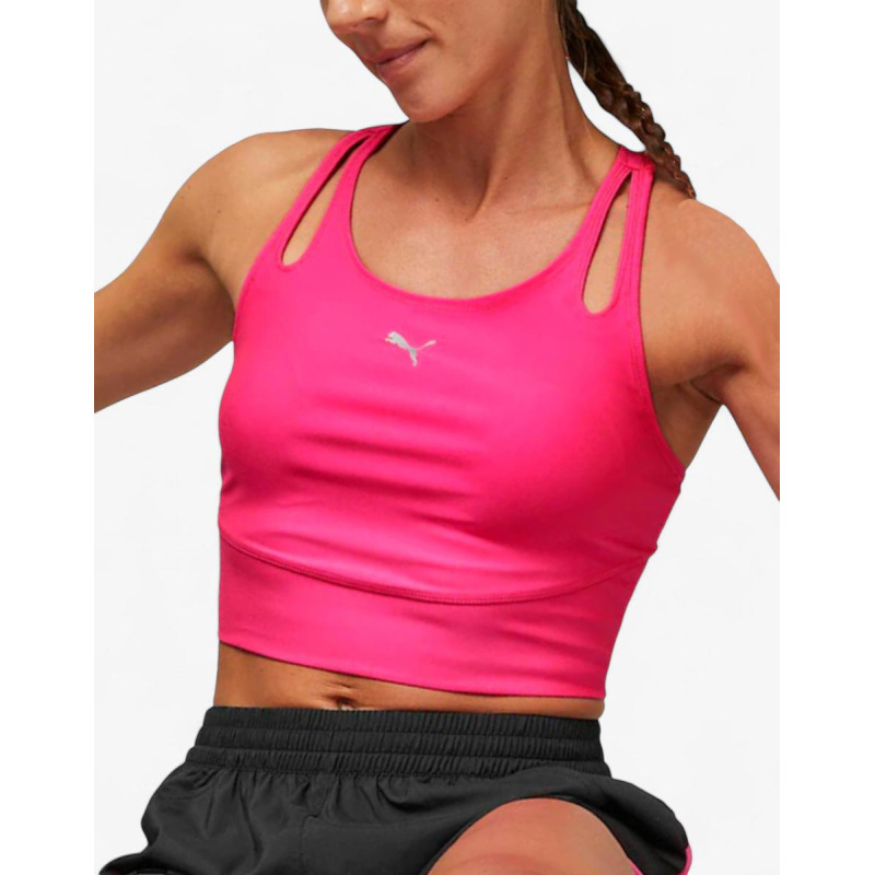 PUMA Run Ultraform Crop Tank Pink