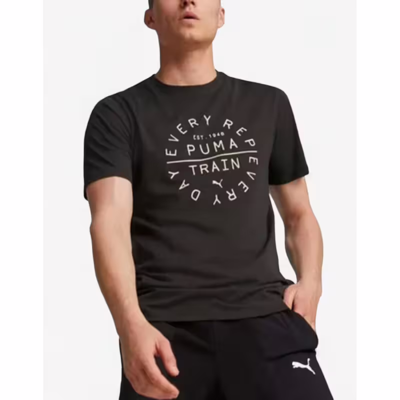 PUMA Graphic Training Tee Black M