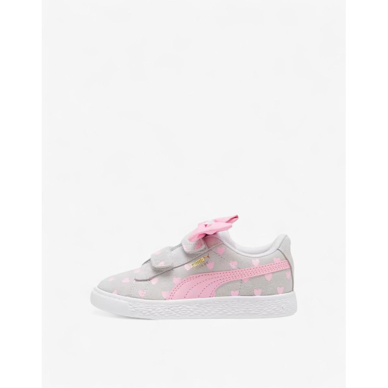 PUMA Suede Classic Re-Bow Shoes Grey/Pink