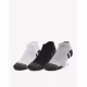 UNDER ARMOUR 3-Packs Golf Performance Tech Low Socks Grey/White