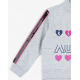 CHICCO Girls Full-Zip Track Top Light Grey/Pink