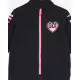 CHICCO Girls Full-Zip Track Top Black/Pink